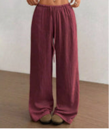 Full Size Drawstring Wide Leg Pants Plus Size